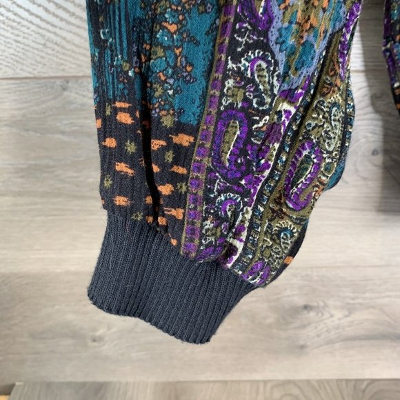 Donna Toran Womans L Skirt and Blouse Shoulder Pads 2 Piece Knit Collar Sleeves - Picture 4 of 12